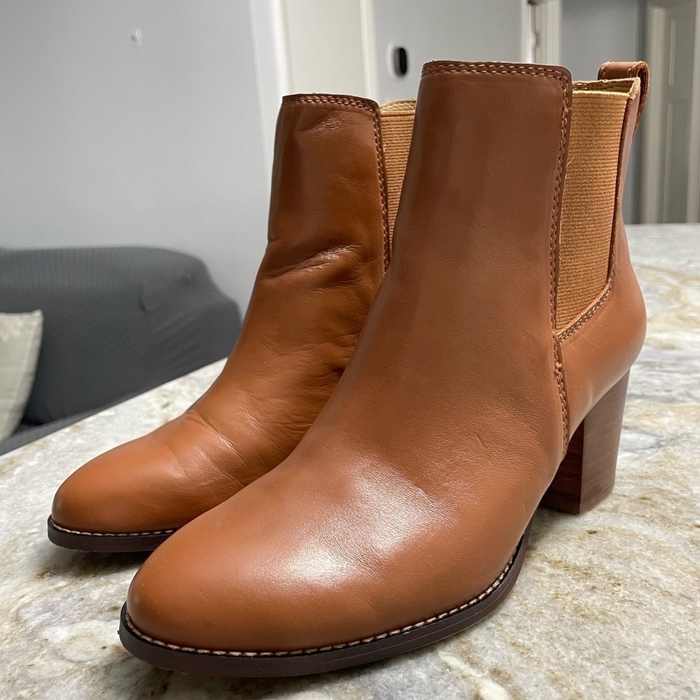 J. Crew Rory leather heeled boots women’s 7